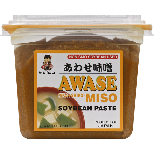 Miko Brand Soybean Paste, Awase Miso (AKA + Shiro)