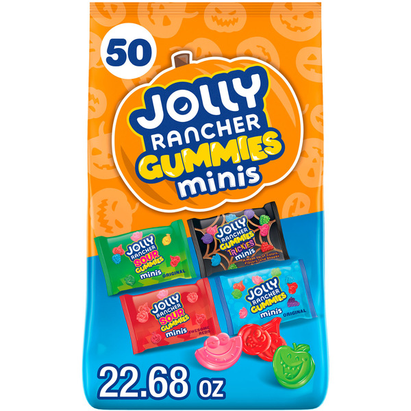 JOLLY RANCHER Gummies Minis Assorted Fruit Flavored, Halloween