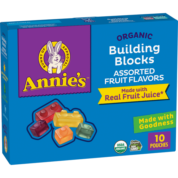 Annie's Organic Building Blocks Fruit Flavored Snacks Same-Day