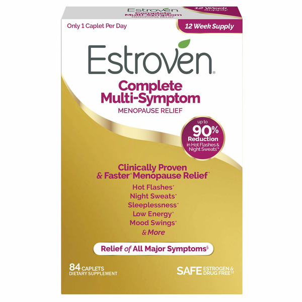 Estroven Complete Multi-Symptom Menopause Relief, 84 Caplets