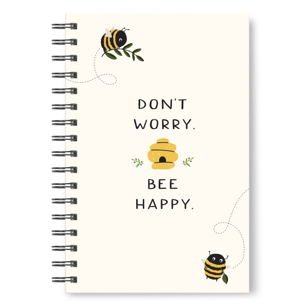 Studio Oh! Bee Happy Spiral Notebook