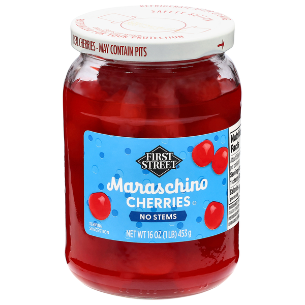 First Street No Stems Maraschino Cherries