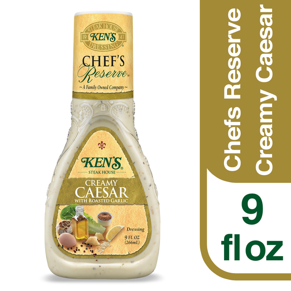 Ken's Steak House Creamy Caesar Dressing with Roasted Garlic Same