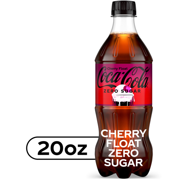 Coca Cola Zero Sugar Cherry Float Soda Bottle