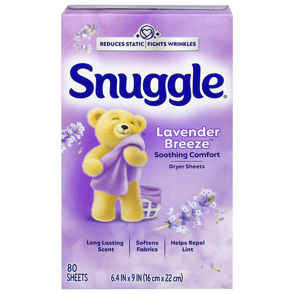 Snuggle Soothing Comfort Lavender Breeze Dryer Sheets Same-Day