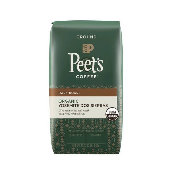 Costco Peet's Coffee Dark Roast Yosemite Dos Sierras Organic Ground