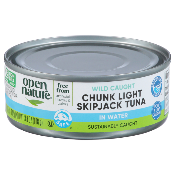 Open Nature Tuna, Skipjack, Chunk Light, Wild Caught