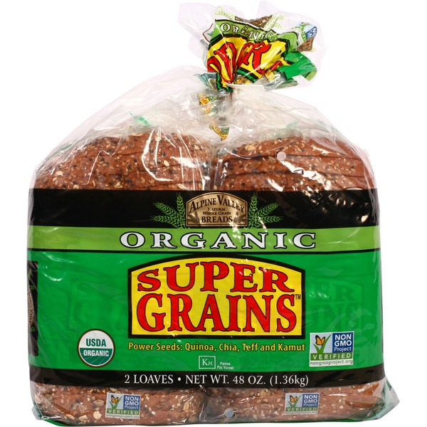 Alpine Valley Breads Organic Super Grains Alpine Valley Organic Super