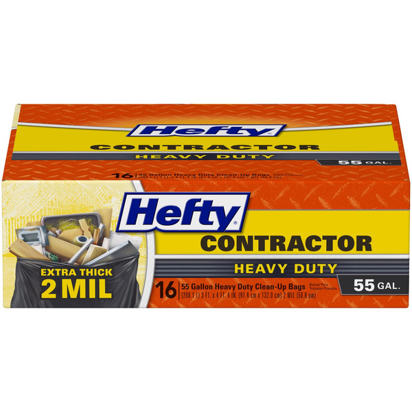Hefty Contractor 55 Gallon Heavy Duty Clean-Up Bags