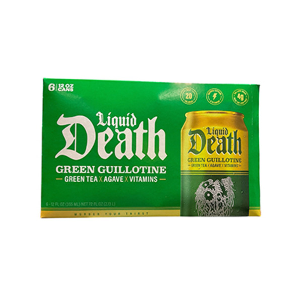 Liquid Death Iced Green Tea, Green Guillotine