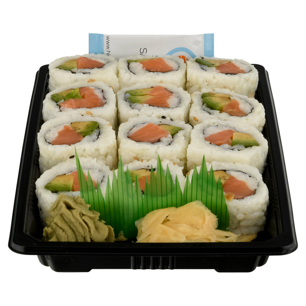 Hissho Sushi Salmon Avocado Roll, Raw