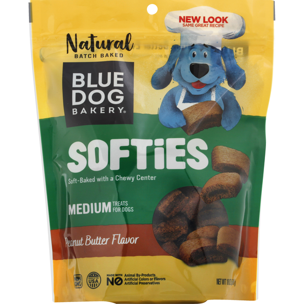 Blue Dog Bakery Treats for Dogs, Peanut Butter Flavor, Softies, Medium