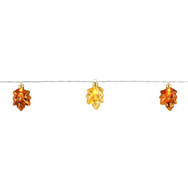 Ashland Glass Leaf Icon String Lights