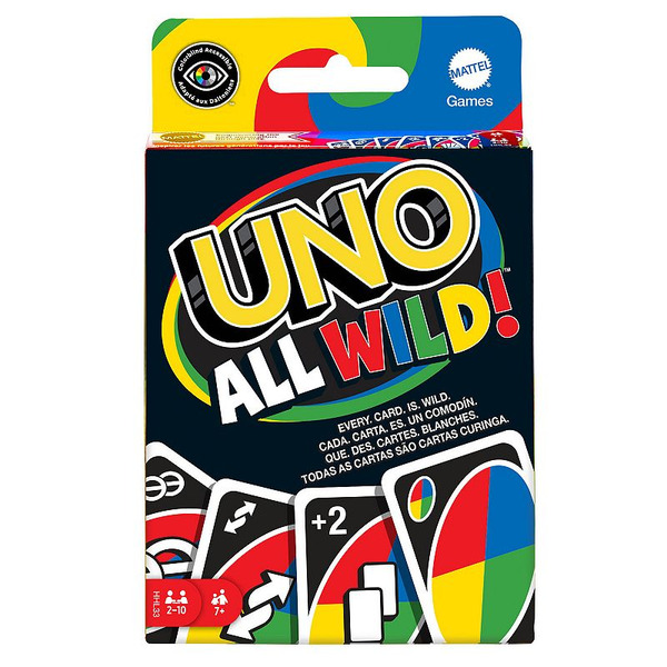 Mattel Card Game, Uno, All Wild