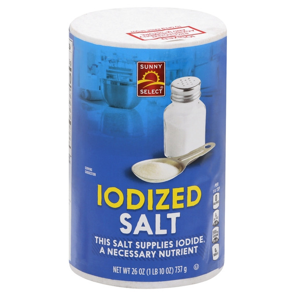 Sunny Select Salt, Iodized Same-Day Delivery or Pickup | Save Mart