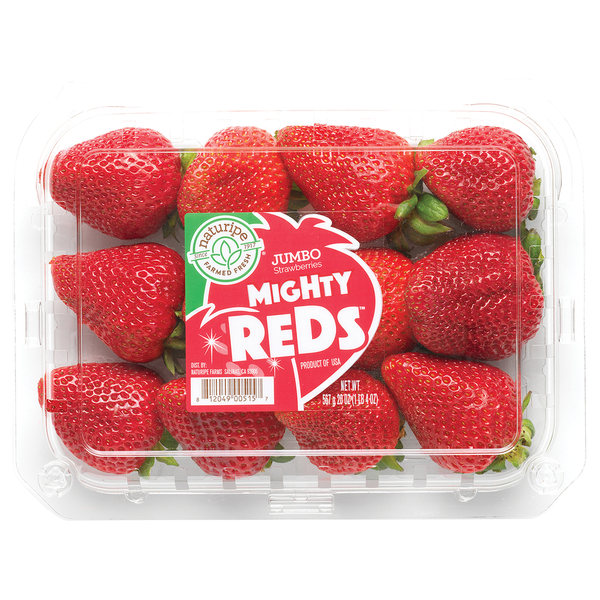 Naturipe Mighty Reds Jumbo Strawberries Same-Day Delivery | Fairway