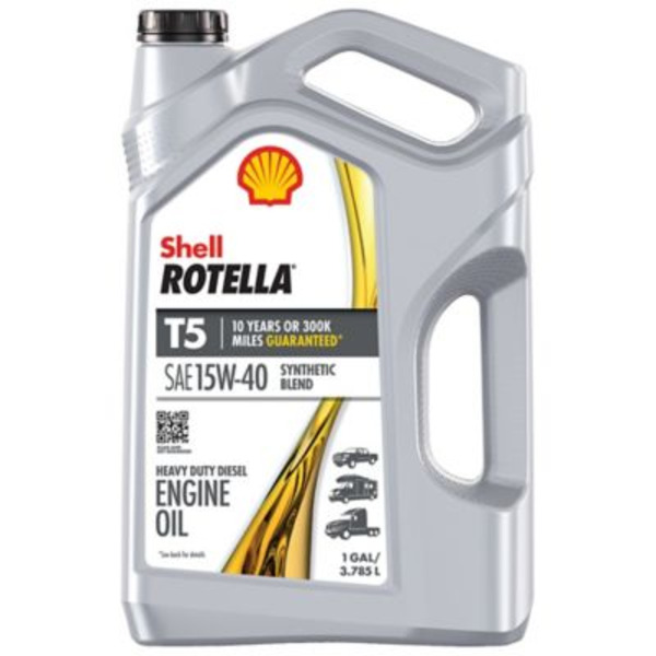 Shell 1 gal. Rotella T5 15W-40 Synthetic Blend Motor Oil