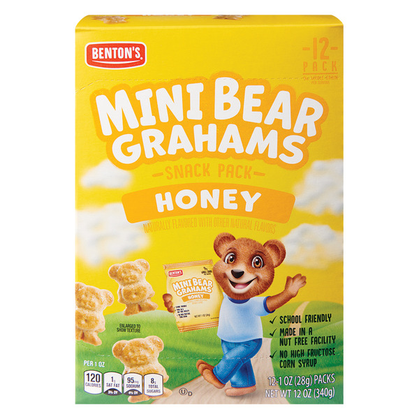 Benton's Mini Bear Honey Grahams Snack Packs
