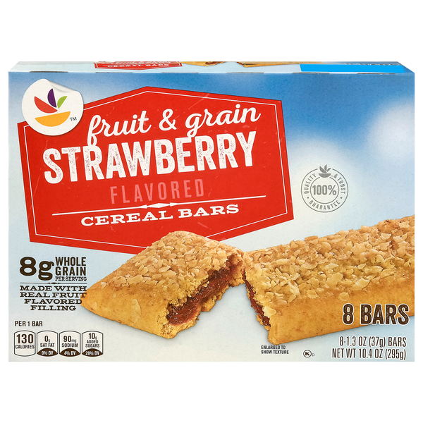 Store Brand Fruit & Grain Strawberry Flavored Cereal Bars Same-Day ...