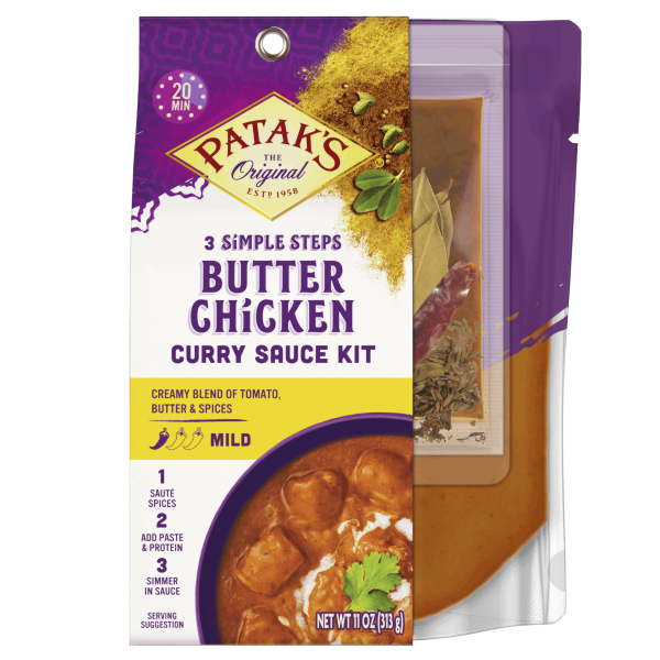 Patak's Butter Chicken 3 Step Curry Sauce Kit Same-Day Delivery or