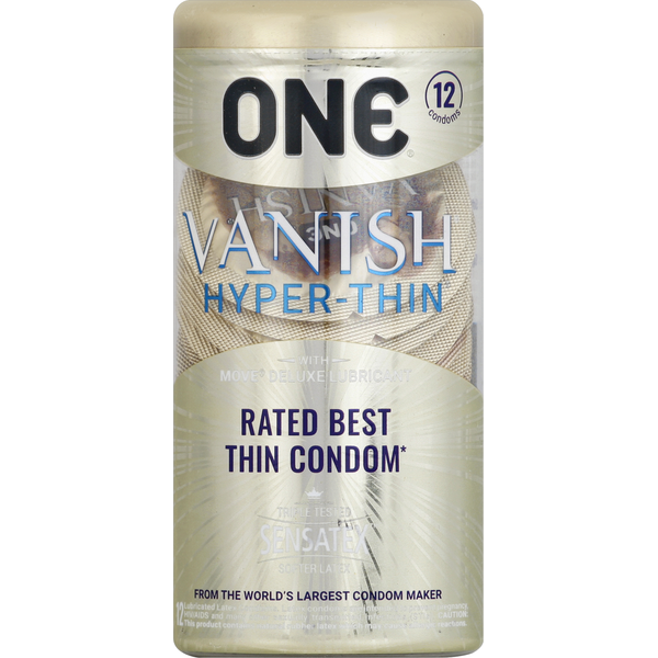 O.N.E. Condoms, Lubricated Latex, Hyper-Thin Same-Day Delivery or Pickup