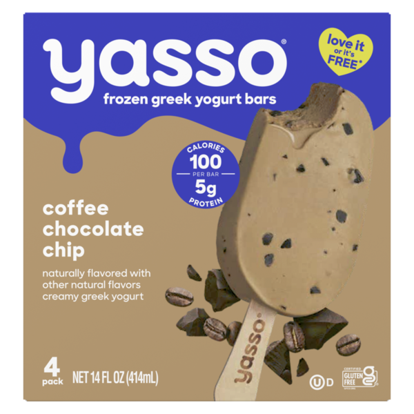 YOSA フーミン ヨサ Yasso Frozen Greek Yogurt Bars Coffee Chocolate Chip Same-Day
