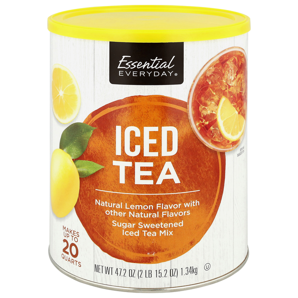 Essential Everyday Natural Lemon Flavor Iced Tea Mix Same-Day