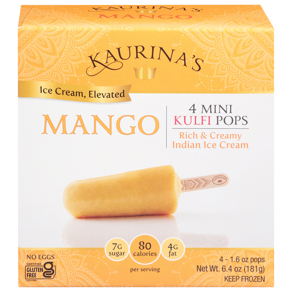 Kaurina's Mango Mini Kulfi Pops Same-Day Delivery | Reasor's
