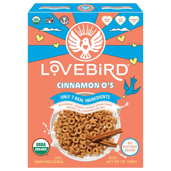Lovebird Grain-Free Cereal Cinnamon O's Same-Day Delivery or