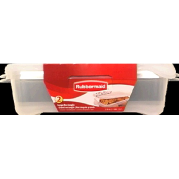 Rubbermaid Containers & Lids, Large Rectangles, 1.1 Gallon Same-Day ...