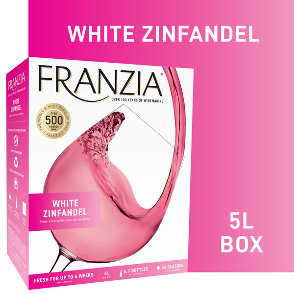 Franzia White Zinfandel Rose Wine Box Same-Day Delivery | Binny's