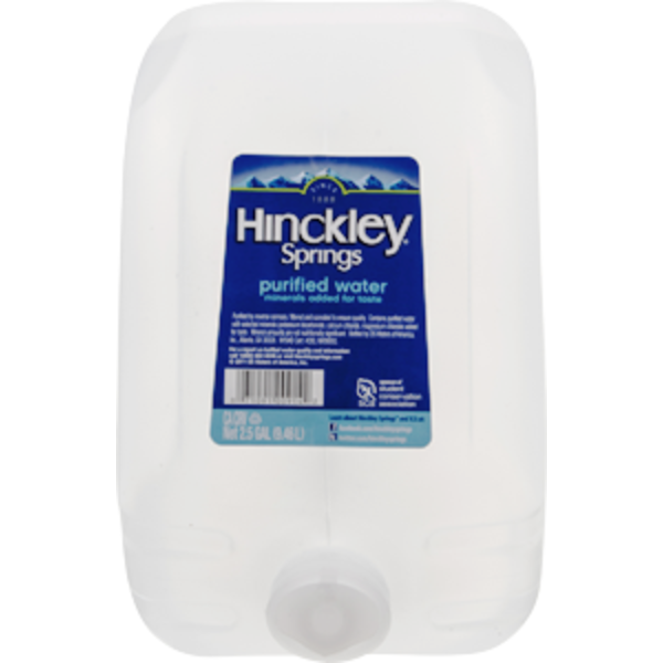 Hinckley Springs Purified Water (2.5 gal) Instacart