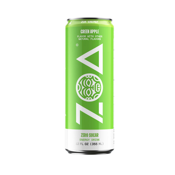 ZOA Zero Sugar Green Apple Energy Drink Same-Day Delivery | Fairway