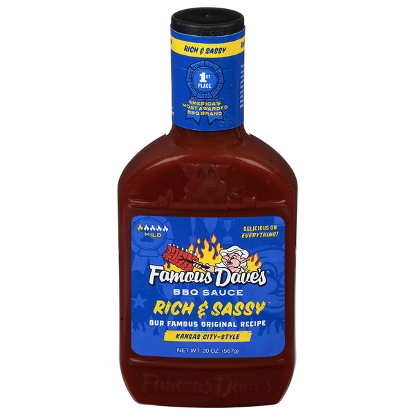 Famous Dave's Mild Kansas City-Style Rich & Sassy BBQ Sauce Same