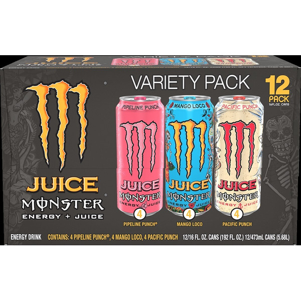 Monster 12 Pack Variety Pack Juice Energy Drink Same-Day Delivery