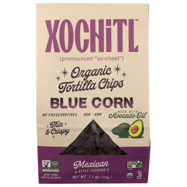 Xochitl Organic Blue Corn Tortilla Chips Made With Avocado Oil