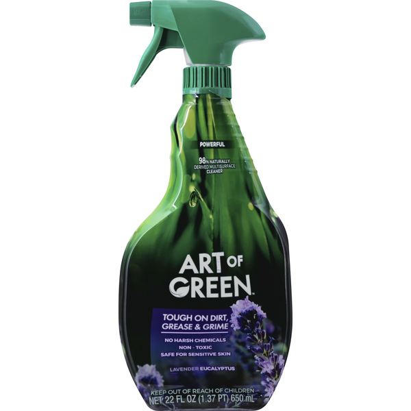 スプレーアート『The Green Warden』 Art of Green Multisurface Cleaner, Powerful, Lavender Eucalyptus