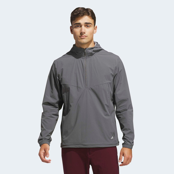 adidas Men's Ultimate365+ Clima365 Course Control Anorak Golf Jacket, XXL - Grey Five