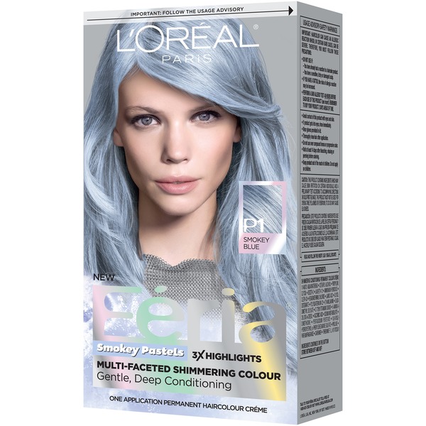 L Oreal Paris Pastels Hair Color P1 Sapphire Smoke Smokey Blue
