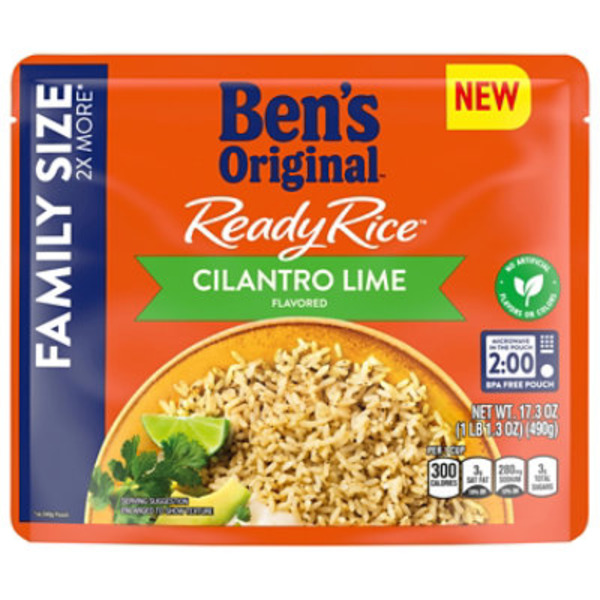 Ben's Original Rice, Cilantro Lime Flavored, Family Size