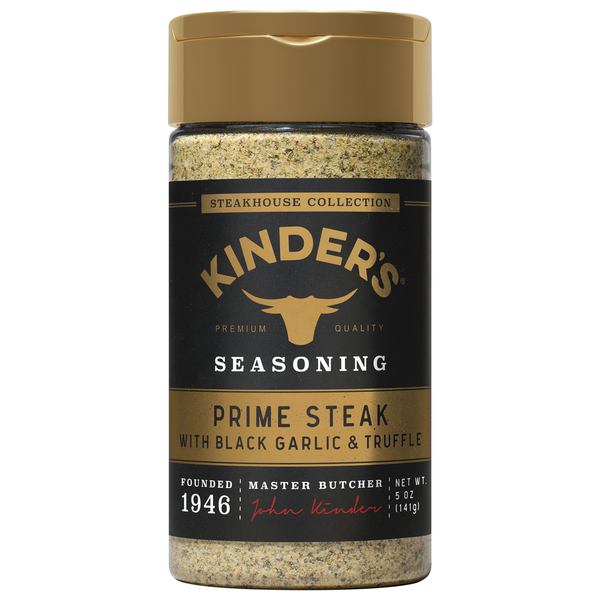 Kinder's Prime Steak with Black Garlic & Truffle Seasoning