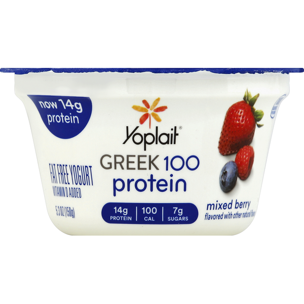 Yoplait Yogurt, Fat Free, Mixed Berry, Greek 100 Protein (5.3 oz) Instacart