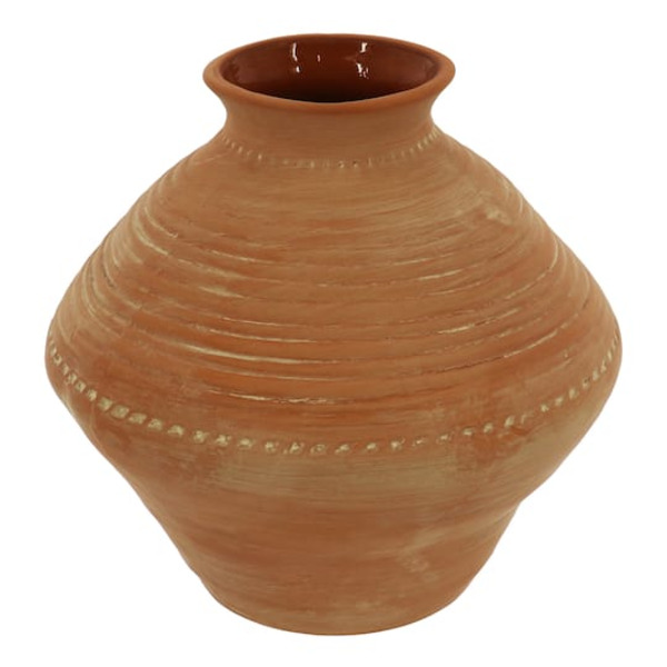 Ashland Terra Cotta Tabletop Vase, Short
