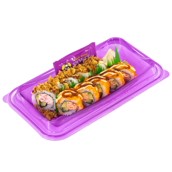 FujiSan Sushi California Crunch Roll, Tempura Roll Combo