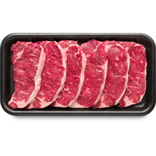 Vacuum Packed Choice Beef Thin Boneless Top Loin New York Strip Steak