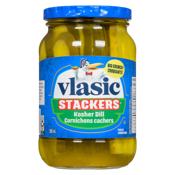 Vlasic Stackers Pickles Kosher Dill, 500 ml Same-Day Delivery | Giant Tiger