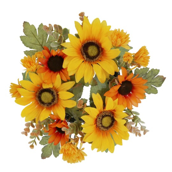 Ashland Yellow & Orange Sunflower Mix Mini Wreath