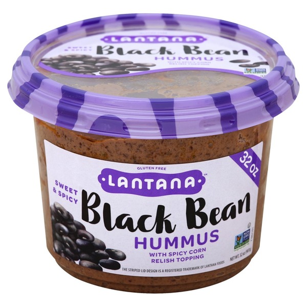 Lantana Hummus, Black Bean, with Spicy Corn Relish Topping (each