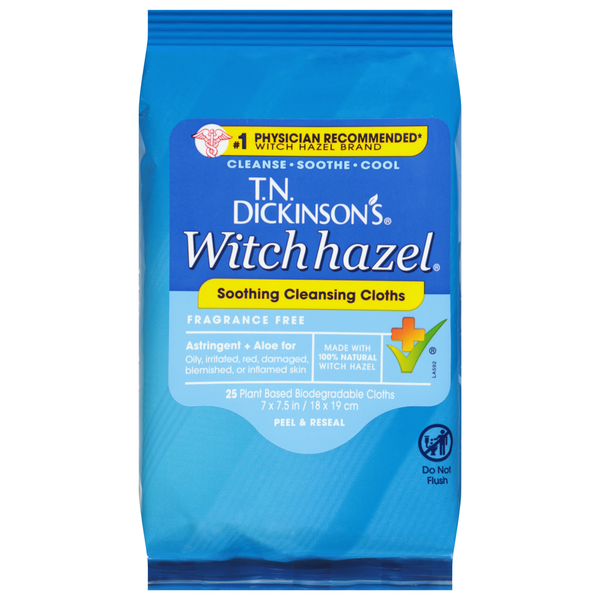 Dickinson's Soothing, Multi-Use Cleansing Cloths Same-Day Delivery