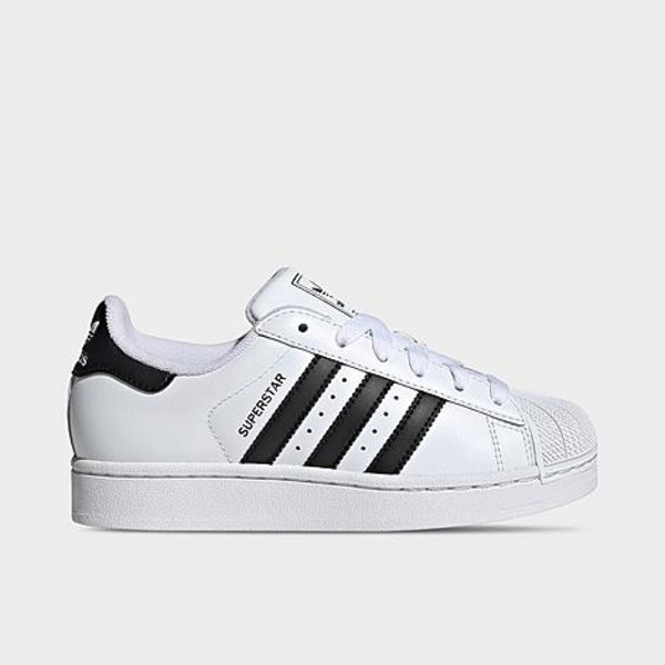 adidas Big Kids' Originals Superstar II Casual Shoes, Size 7 - Cloud White & Core Black